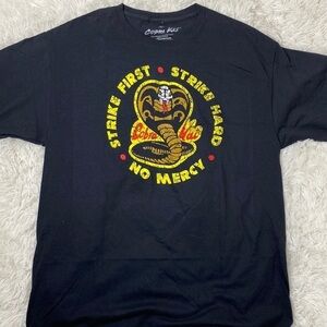 NWOT Cobra Kai front graphic black T-shirt